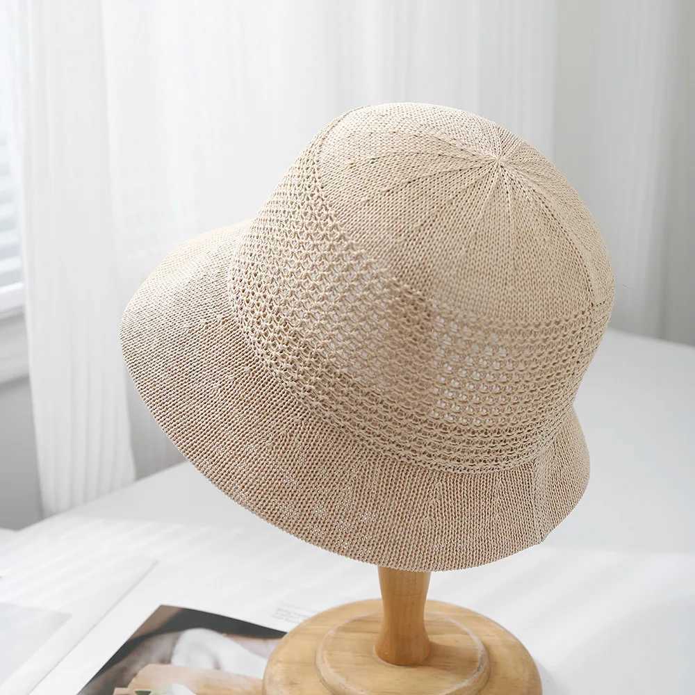 Womens Summer Bucket Hat Sun Protection Wide Brim Lightweight Breathable Foldable Fisherman Cap For Beach Outdoor Travel Y250707