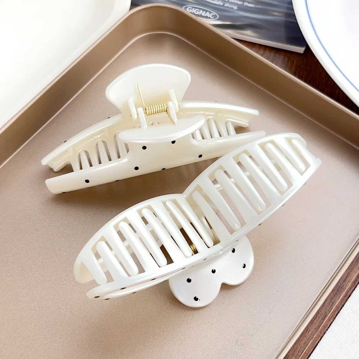 ute Polka Dot Bow Clip Multi-Volume Large Hair Clip Versatile Hair Accessories For Women Y250707