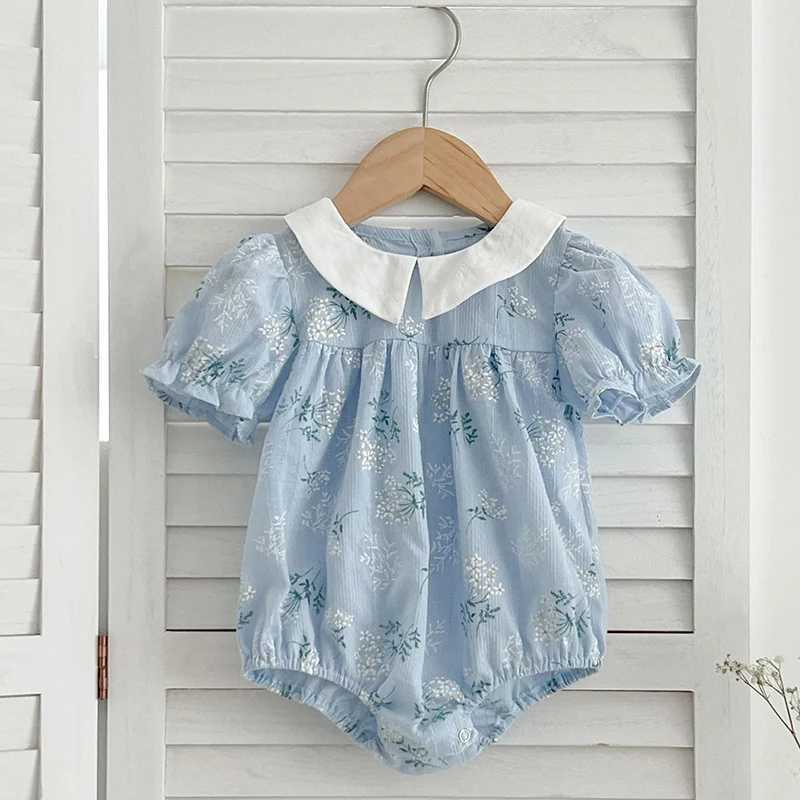 Matching Sisters Outfit Sisters Baby Girls Clothes Girls Dress Kids Summer New Short Sleeve Floral Baby Romper Princess Dress R250707