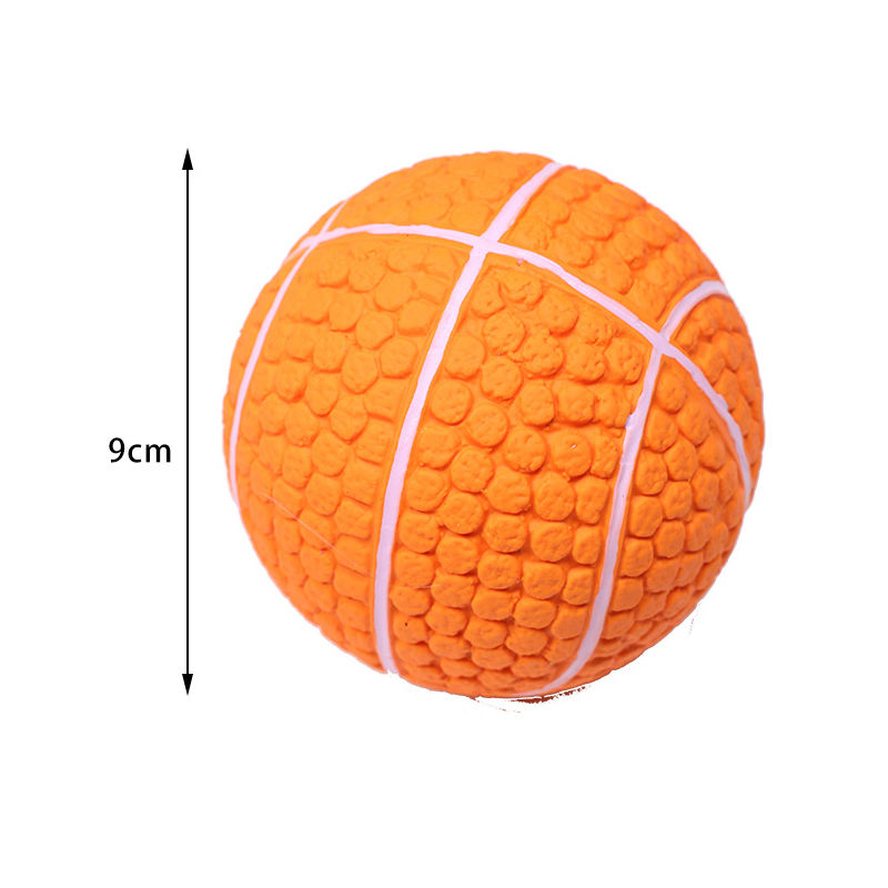 Squeaky Basketball Latex Dog Toys Wholesale New Sports Sustainable Dog Toys