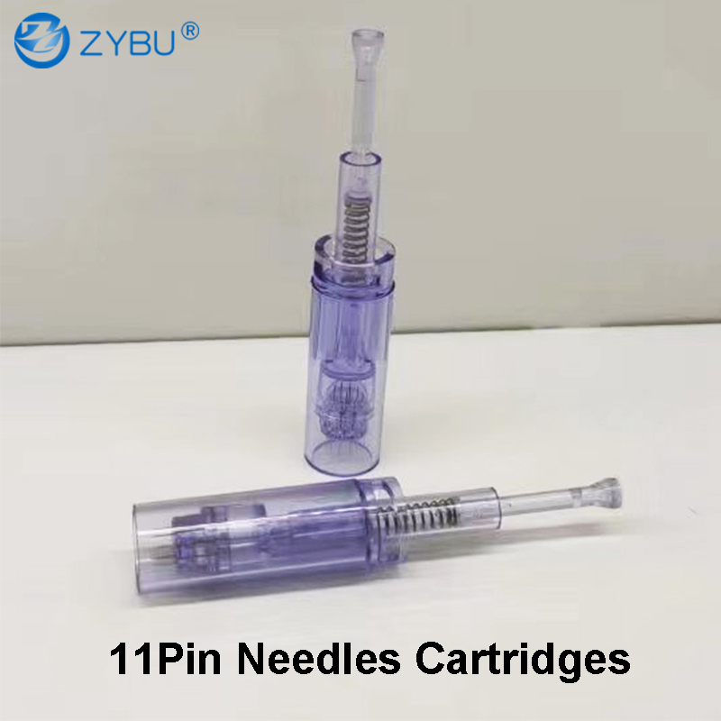 Set of 50 Pcs Dermapen Catridges - High-Quality 11-Pin Needles for Microneedle Therapy MTS 11 Pins Tips