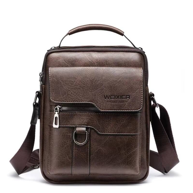 Mens Durable Shoulder Bag High Quality Leather Cross Body Sling Bags Travel Crossbody Fashion Pack for Male ddmynov