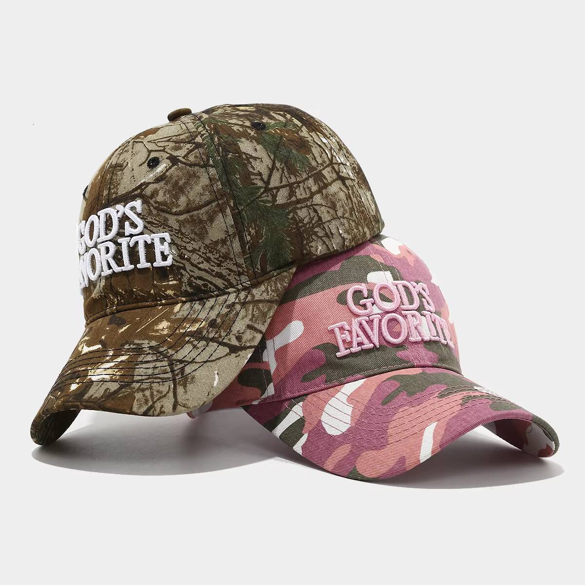 3d Embroidery Unique Retro Camo Baseball Hat Camouflage Jungle Tactics Large Circumference Sun-Shading Cap For WomenS Fashion ddmythur