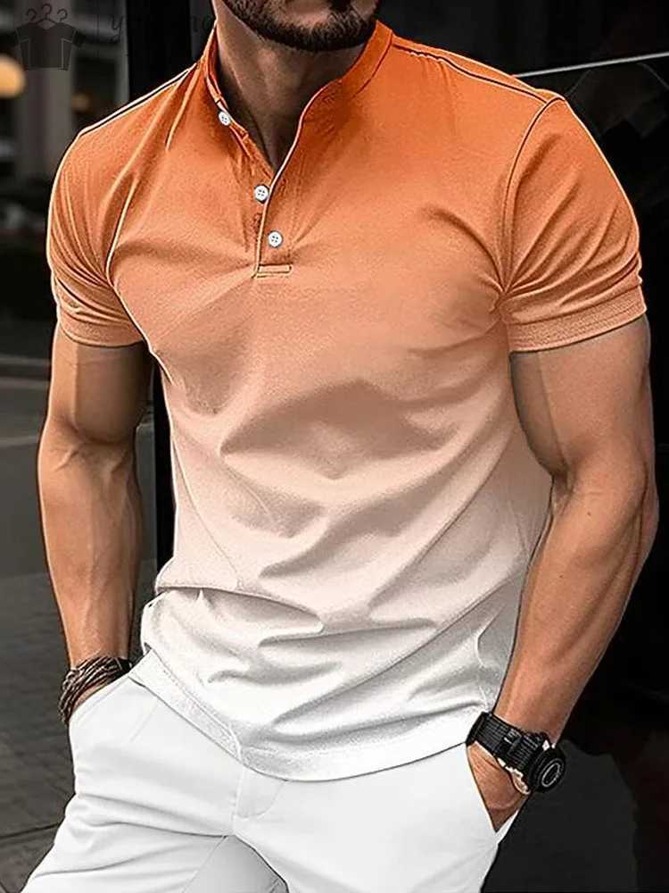 Summer New Mens Casual Sports Short Sleeved Polo Shirt Fashionable And Comfortable T-Shirt Men Breathable Polo Shirt Mens Tees Y250707 Y250707