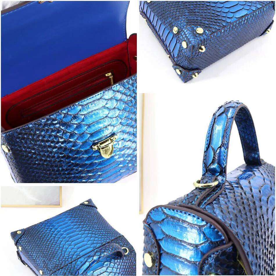 Designer bag 99 VM FASHION KISS 3D Python Pattern Women's Microfiber Shoulder Designer Top Handbag Lock Crossbody Bag