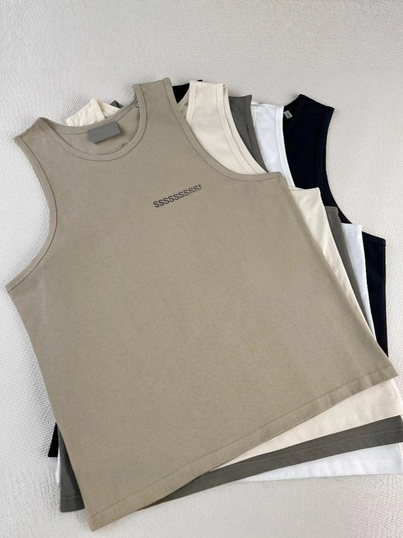 Men's Sleevesless T Shirts Designer Unisex Outdoor Loose Sport Vest Luxury Letter Print Breathable Cotton Short Sleeves