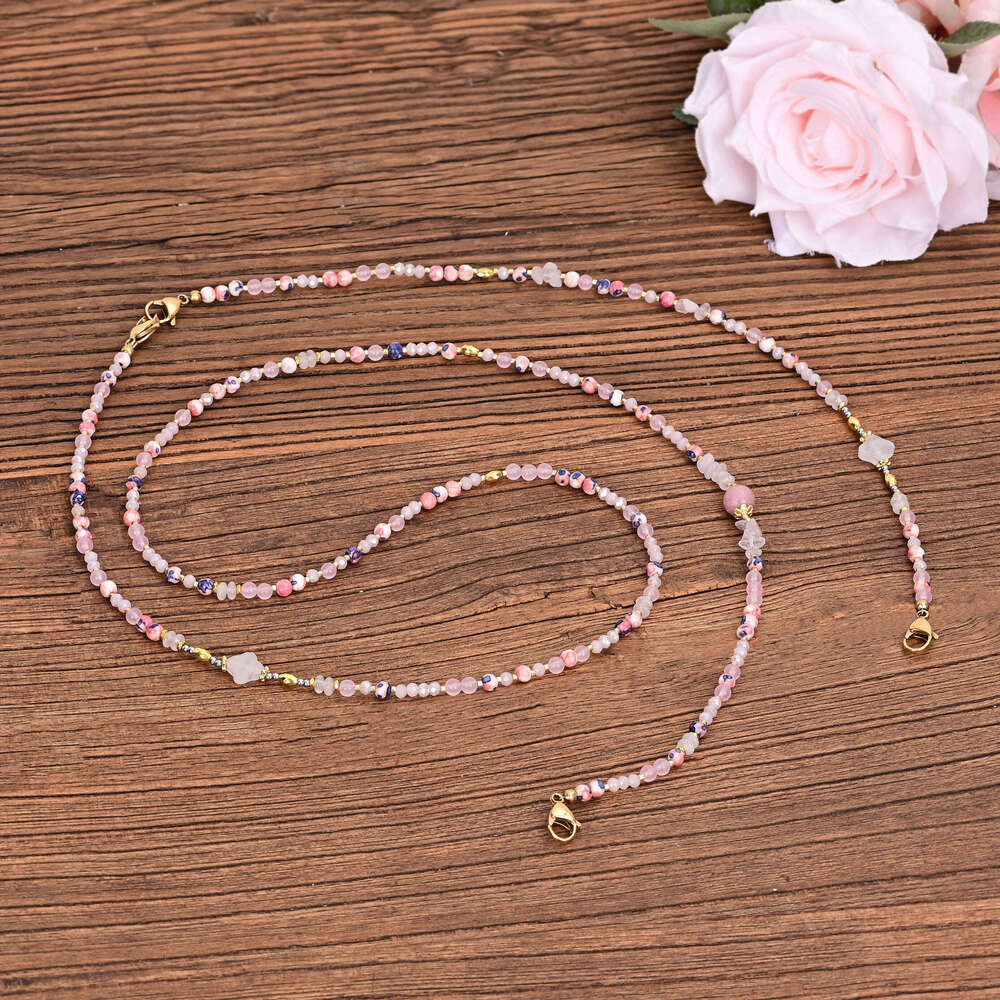 High-end Four-leaf Clover Beaded Pendant Chain Bohemian Style Friendship Phone Accessories
