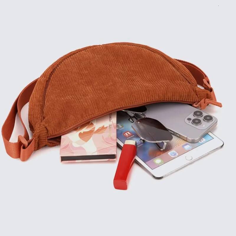 Corduroy Crossbody Bags for Ladies Large Capacity Shoulder Fashion Purse and Handbags Solid Color Women Messenger Bag ddmynov
