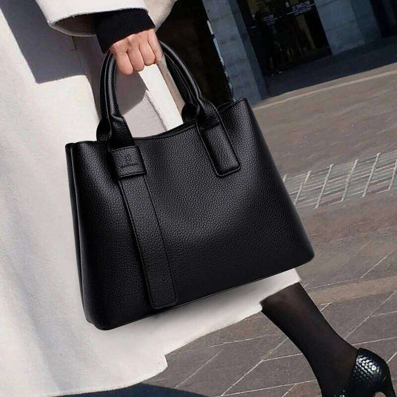Business Handbags For Women 2022 Designer Handbag Pure Color Big Capacity Shoulder Crossbody Bags Branded Top-Handle Tote