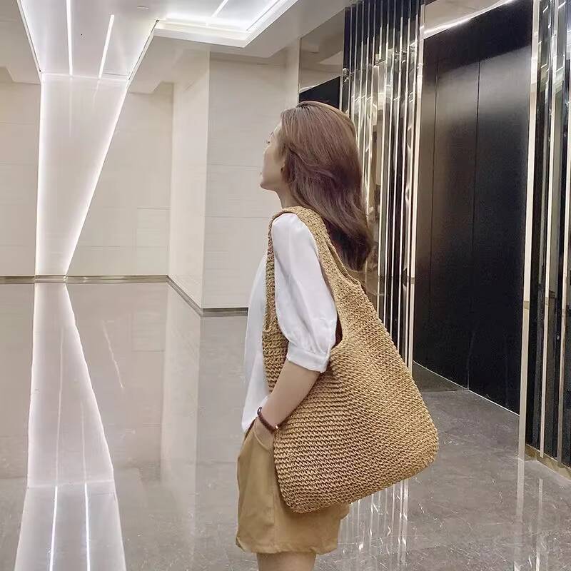 Round Straw For Women Summer Rattan Ctossbody Bag Handmade Woven Beach Circle Bohemia Messenger Bags Bali Box Purse ddmynov