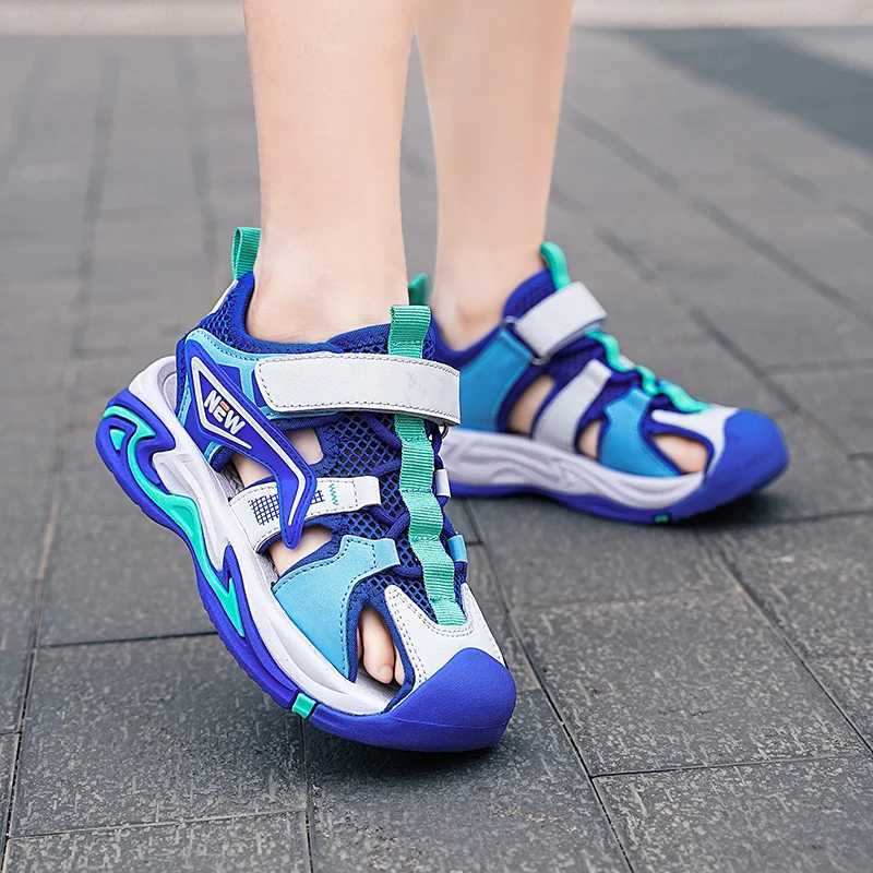 Children Boys Sandals Sport Beach Sandals Girls Sneakers Water Sandals Closed-Toe Outdoor Canvas Rain Flats Toddler/Little Kid z250708O63A