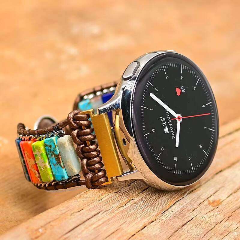Handmade Bohemian Jasper Strap 20mm 22mm Samsung Galaxy Watch 3 4