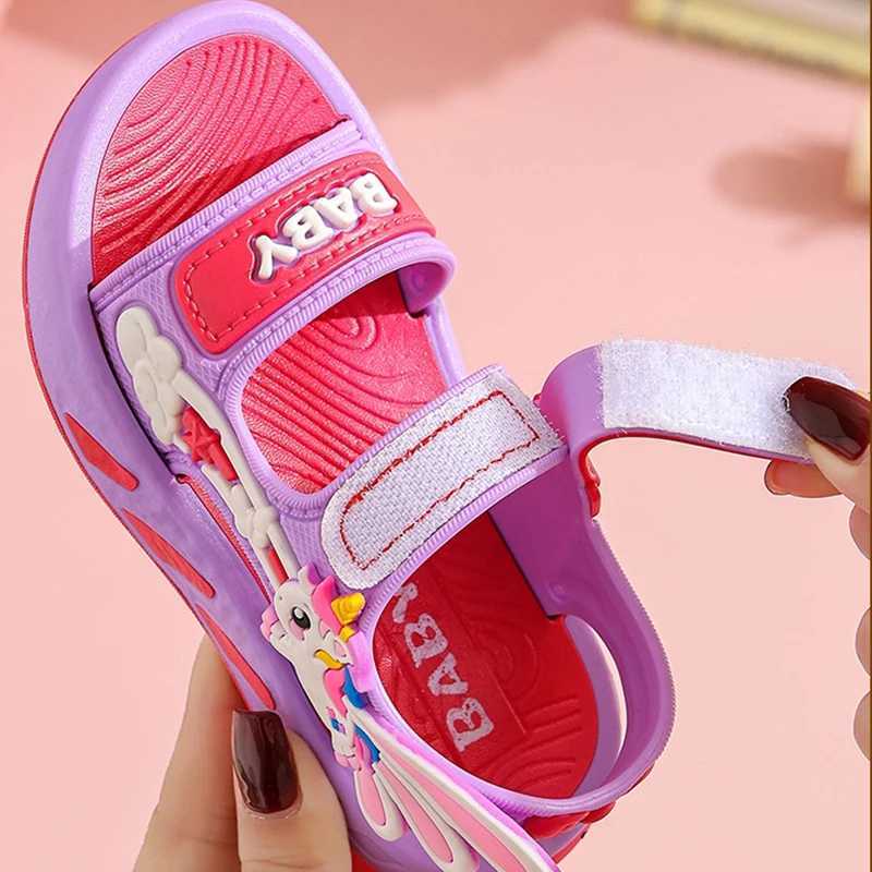 Girls Sandals Summer New Cute Princess Sandals Beach Shoes Soft Sole Girls Sports Children Sandals z250708IQ2N