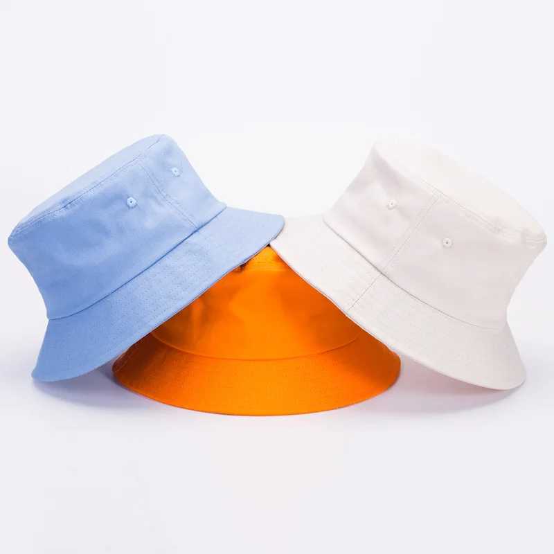 Summer Men Women Casual Cotton Bucket Hat Custom Embroidery Fisherman Hats Sports Cap Fishing Cycling Hats Y250707