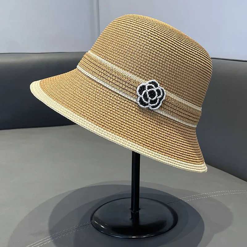 Japanese High-end Straw Hat for Women To Cover Their Faces and Prevent UV Rays in Summer Vacations Beach Hats Trendy Y250707