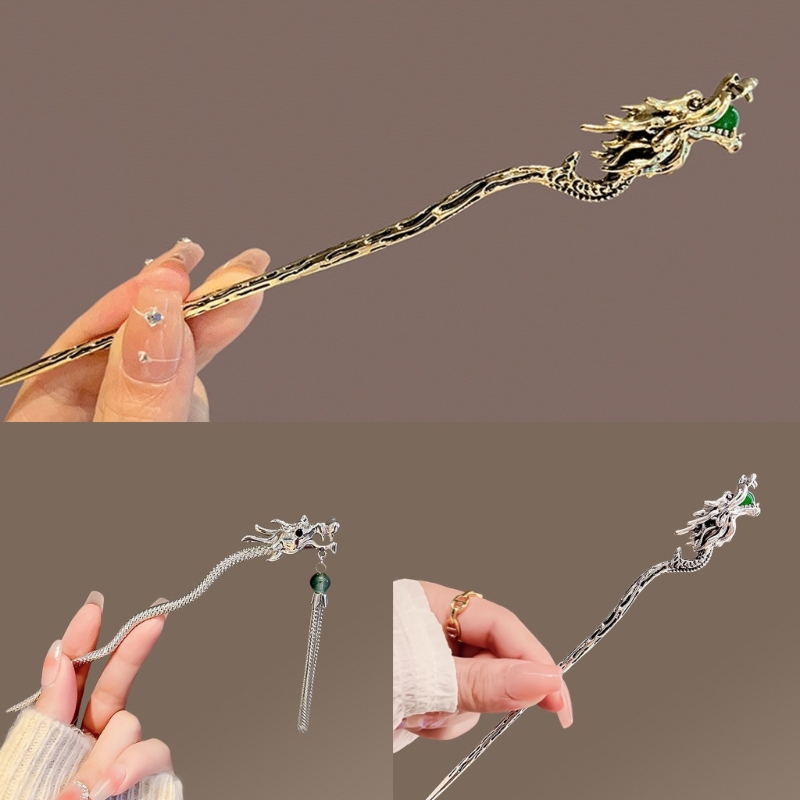 Delicate Dragon Hairpin Capelli Cinesi Cheongsam Perchi Perchi