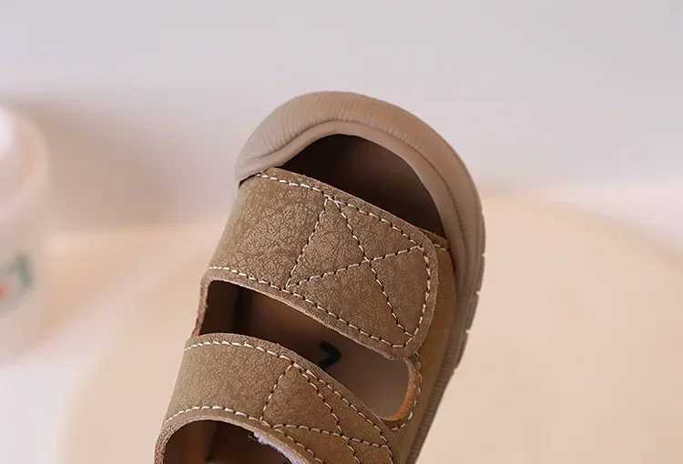 Simple Womens Baby Shoes Anti-collision Soft Bottom Sandals For Boys Ages 1-3 Learning To Walk Beach Shoes z250708CZNK