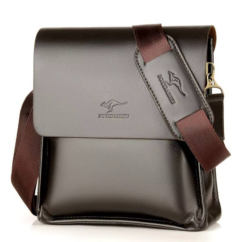 Luxury Kangaroo Brand Leather Messenger Man Handbag Chest Crossbody For Men Business Small Shoulder Summer Male Bag ddmynov