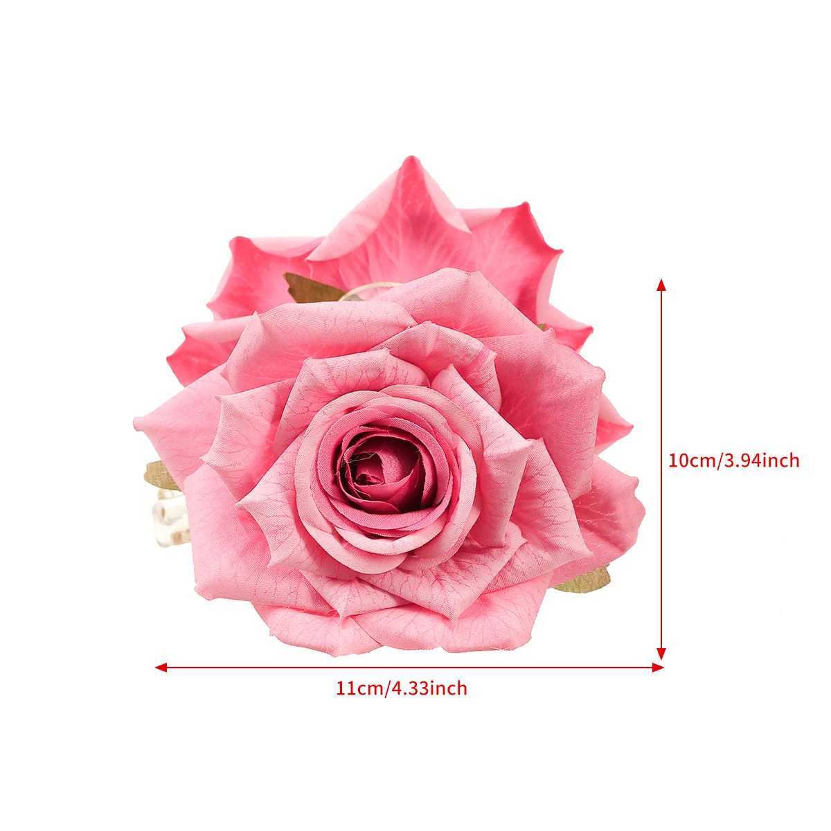 AWATYR Large Simulated Flowers Hair Claw Rose Hair Clip Elegant High-Grade WomenHair Accessories Z250707