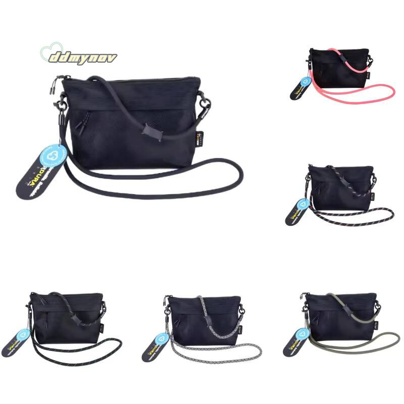 Japanese Style Unisex Nylon Cloth Shoulder Waterproof Fanny Pack Handbag High-grade Fabric Crossbody Bag Cell Phone Bags ddmynov