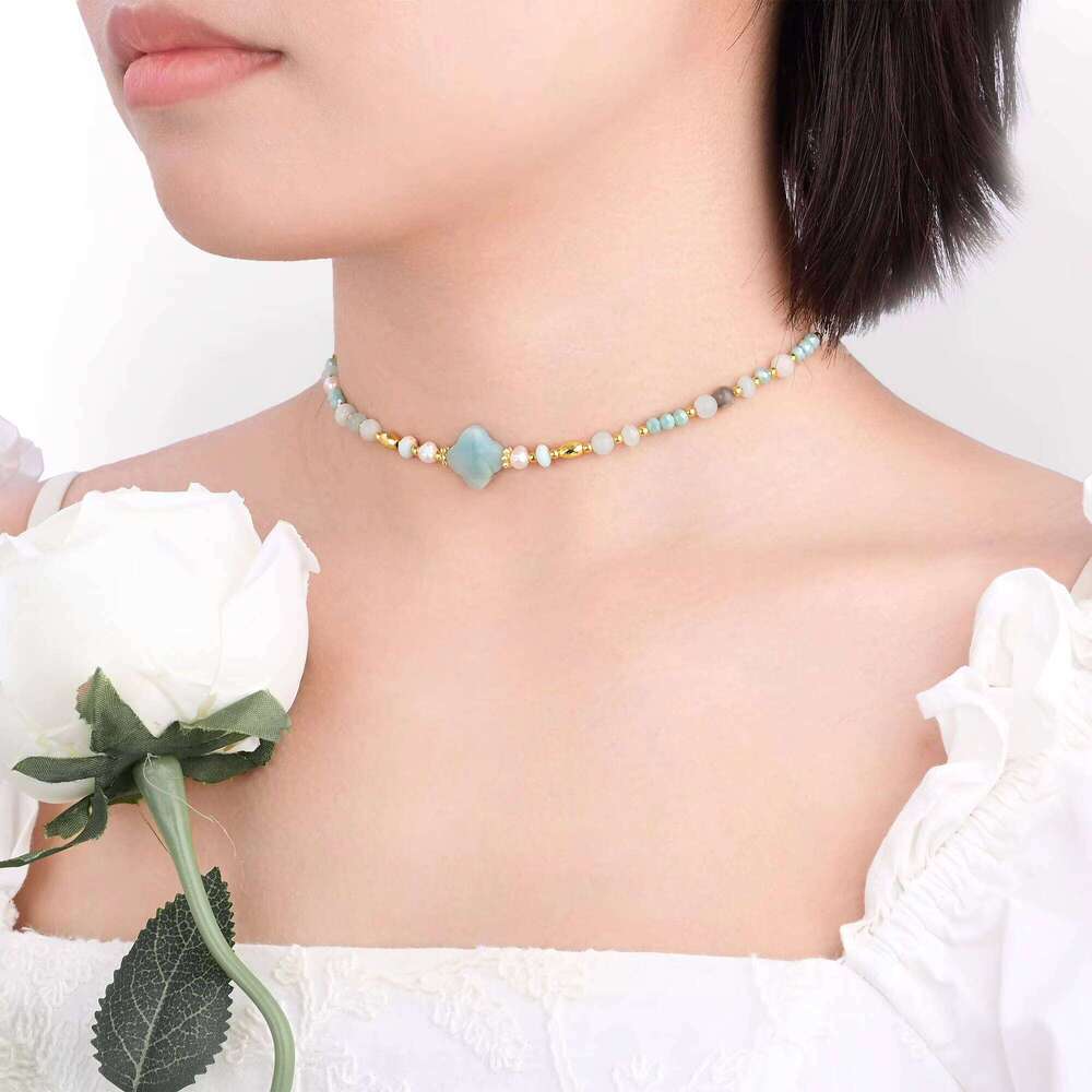 New Four-Leaf Clover Chain Beaded Crossbody Phone Strap Home Delivery
