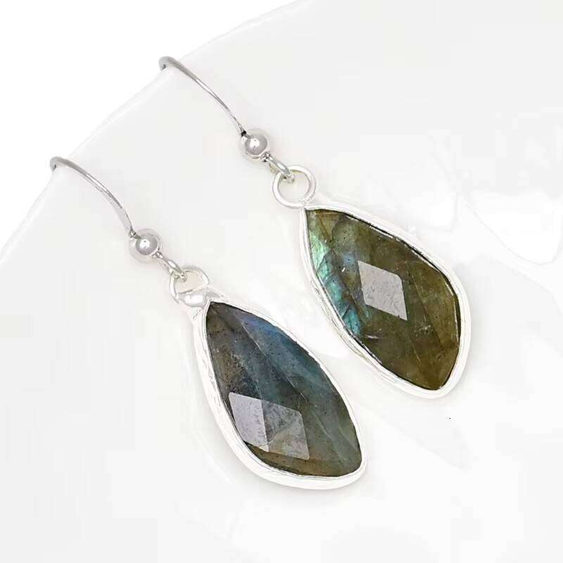 Labrador Stone Natural bohemian Earrings Women Gift