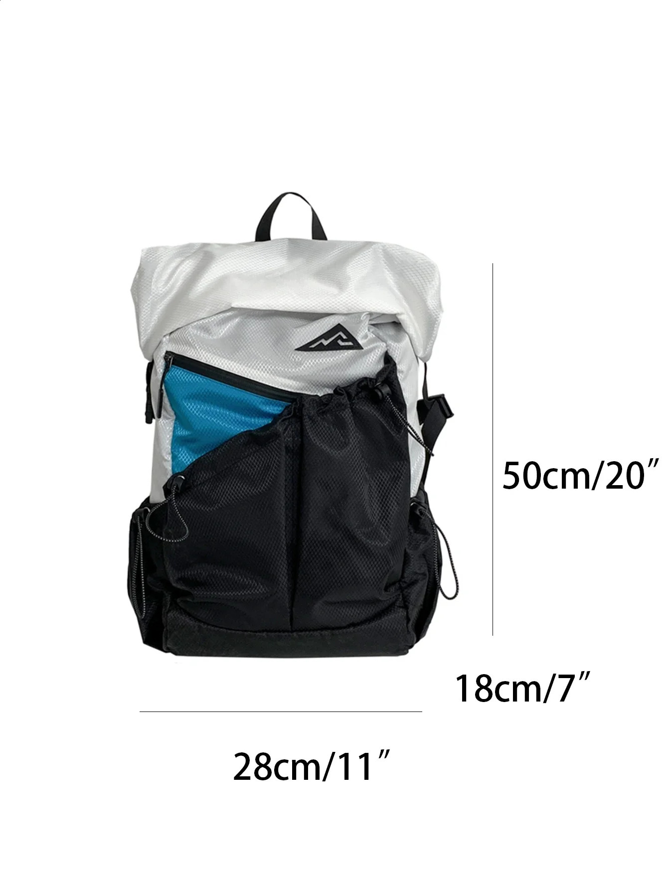 Fashionable n Color Contrasting Mens Backpack Trendy Lightweight Nylon Student School Scalable Travel Bag 250628