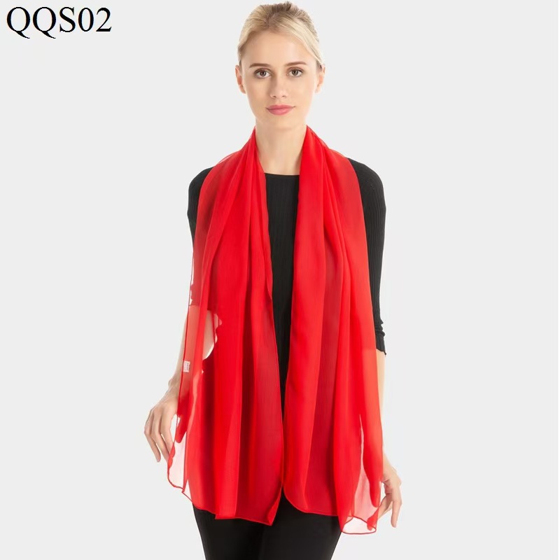 K1276 Pure color body training catwalk scarf women's soft georgette dance scarf scarf training dance silk