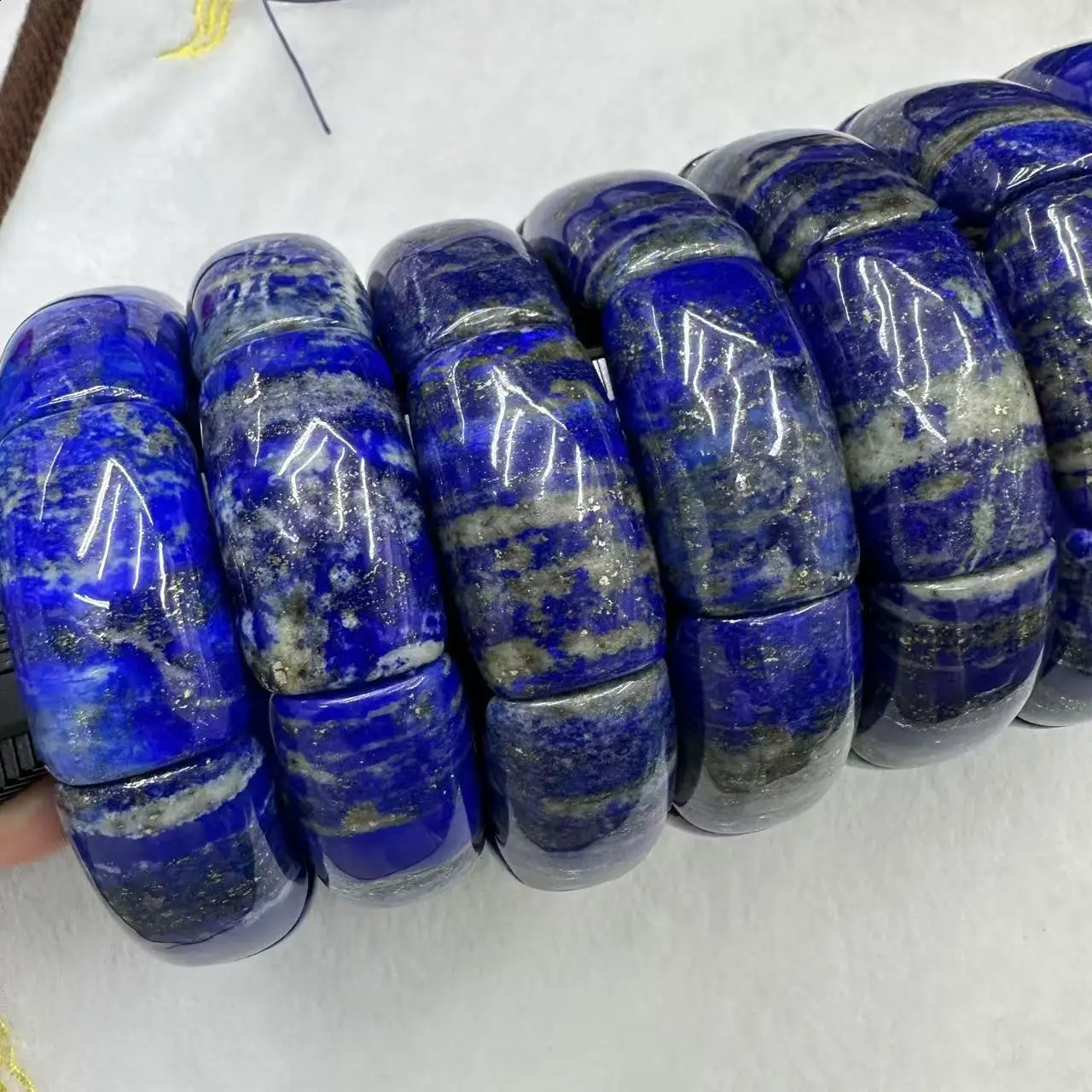 Special Quality Lapis Lazuli Stone Beads Bracelet Natural Gemstone Jewelry Bangle for Men Women Gift Wholesale ! 250707