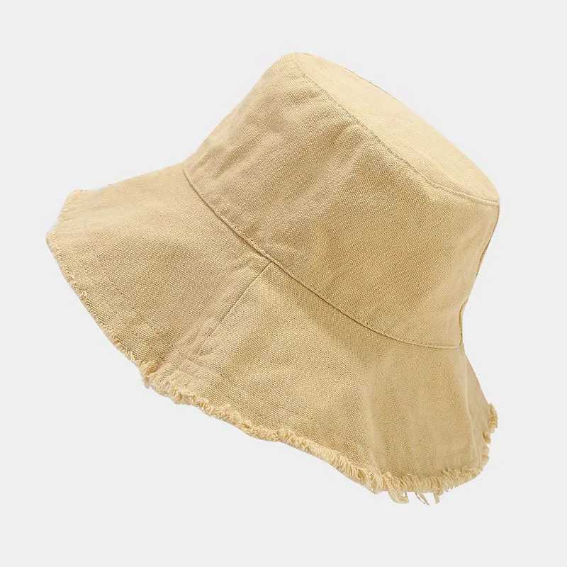 Women Summer Bucket Hat Sun Protection Beach Fisherman Cap Wide Brim Casual Style for Outdoor Activities Y250707