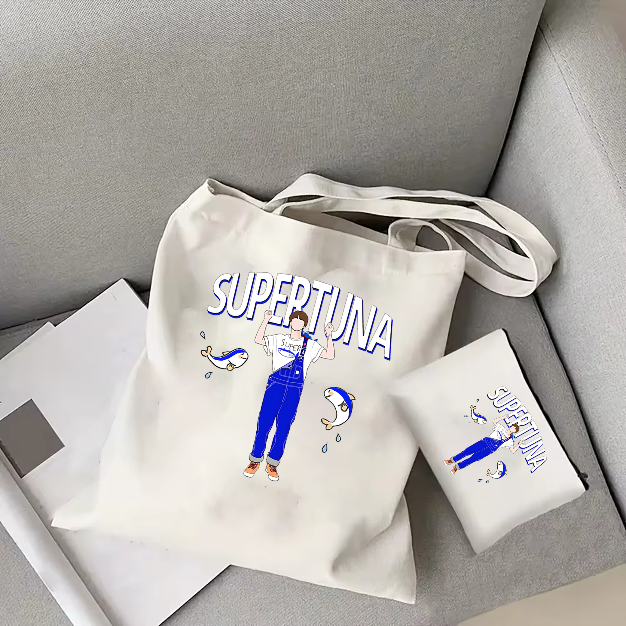 Popular members Jin Canvas Bag Kim Seokjin K-pop tote bag Kim Seokjin bag Jin Bias shoulder bag Army Gift Kpop tote cosmetic bag