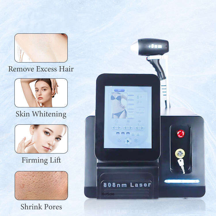 Freezing Point Extreme Hair Removal Depilation Device 808nm Diode Laser Beauty Equipment Long Pulsed Width Handle Follicle Damage Melanin Treatment CE