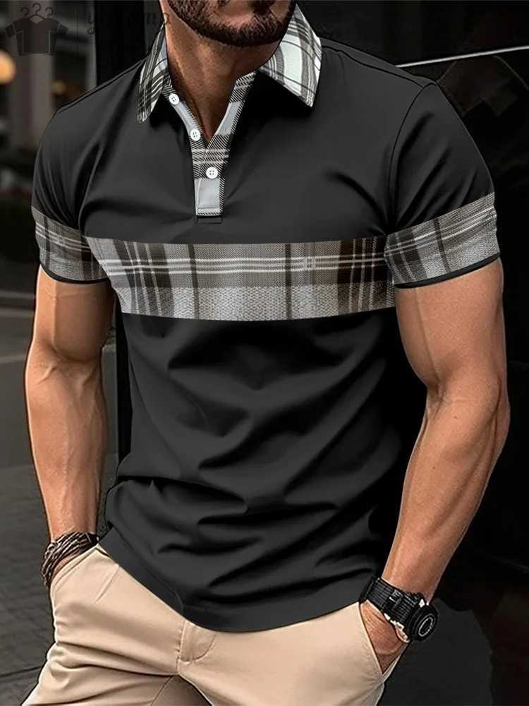Summer New Mens Casual Sports Short Sleeved Polo Shirt Fashionable And Comfortable T-Shirt Men Breathable Polo Shirt Mens Tees Y250707 Y250707