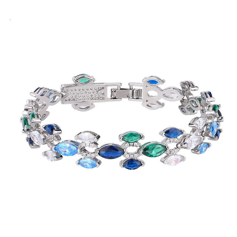 Autumn Winter New Jewelry Bracelet Luxurious Marquise Zircon Hand Accessories High-End Women's Elegant Versatile A73