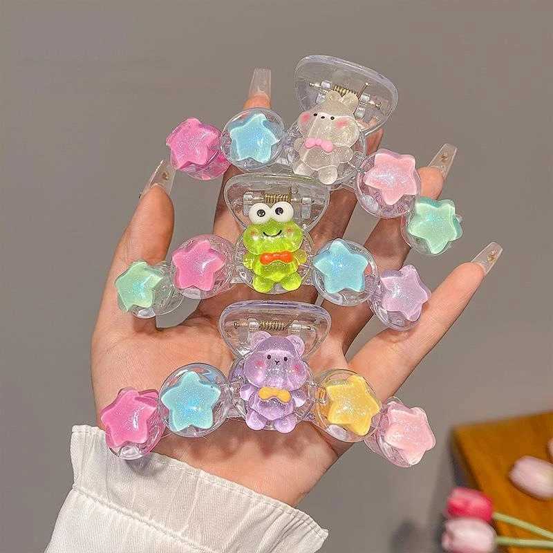 AISHG Candy Color Cute Animal Hair Clip Women Fashion Plastic Large Crab Claw Clip Ponytail Fixing Artifact Girl Hair Accessories Y250707