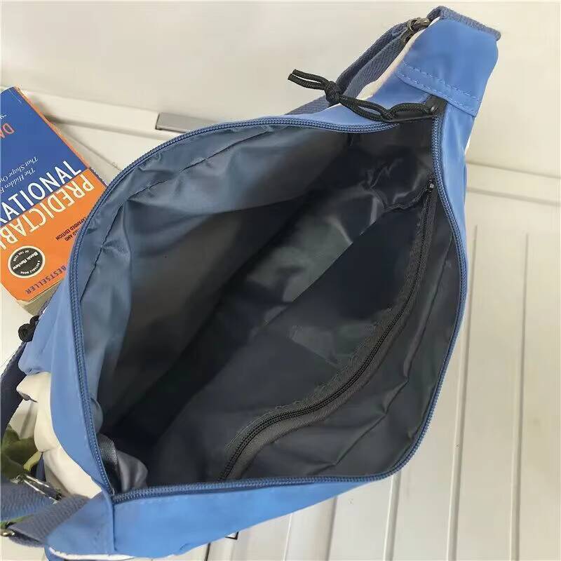 Japanese Simple Messenger Bag Student Nylon Waterproof Canvas Handbag Shoulder Crossbody Bags for Women Men Satchels Bolsas ddmynov
