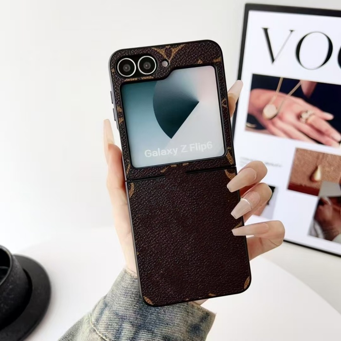 Designer iPhone Case luxury leather Phone Cases for samsung z fold 7 fold 6 5 4 fold3 Cases samsung z flip 7 flip6 z flip5 flip4 3 Case Brand Letter Monogram Print Cover