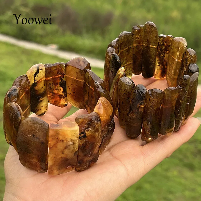 Amber Bracelet Bangle for Unisex Gogerous Gift 100% Natural Genuine Bead Factory Baltic Stone Europe Unique Jewelry Supplier 250708