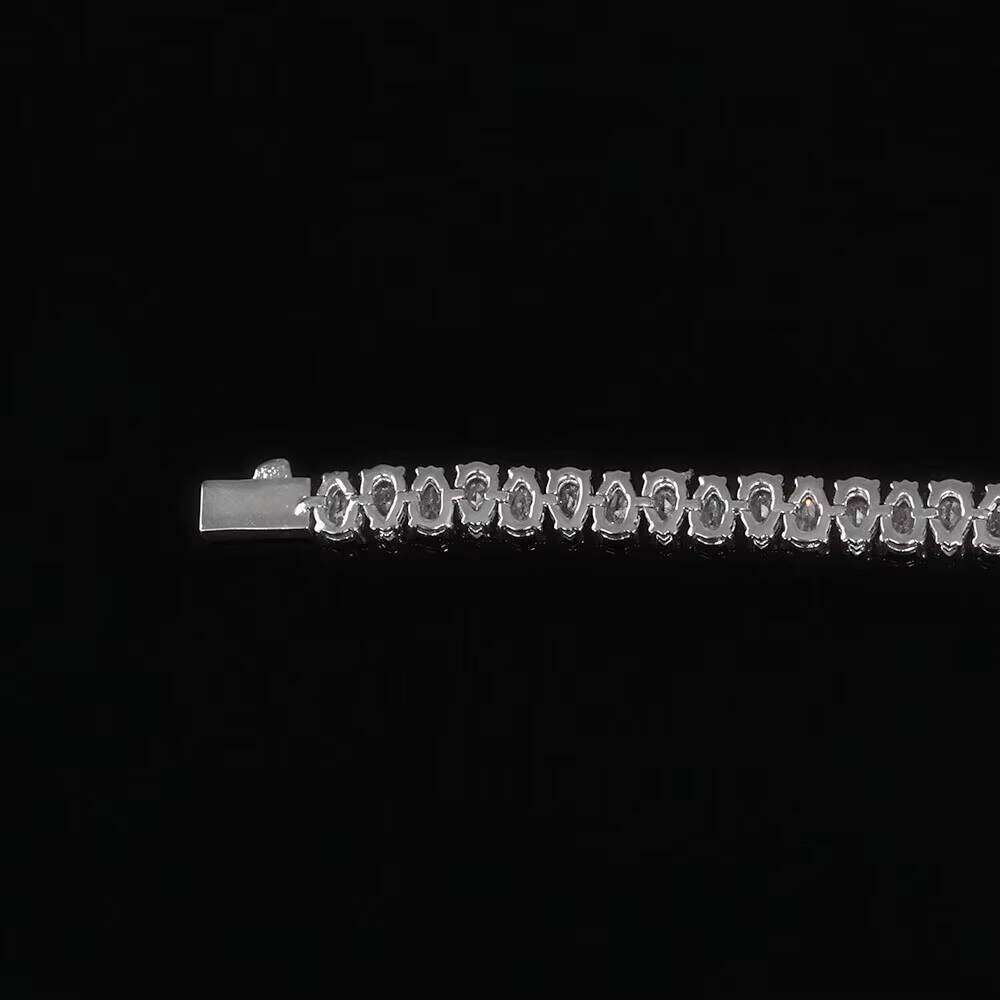 NUOYA Gold Plated Hip Hop Drip Dia Chain Cubic Zirconia Women Tennis Bracelets