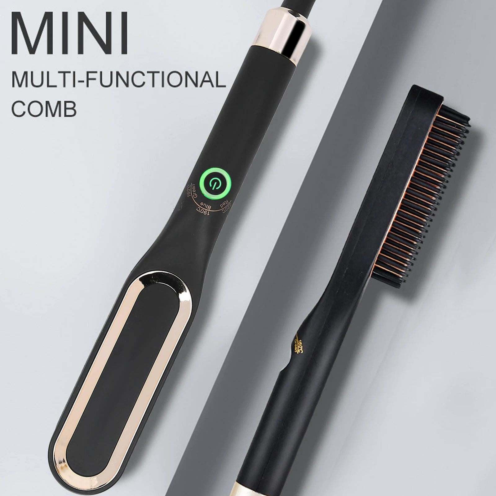 Electric Beard Straightening Comb Multifunctional Straightener Brush Hair Styling Tool for Men 250624