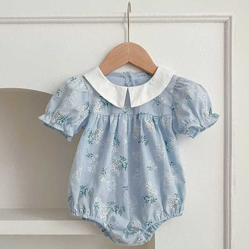 Matching Sisters Outfit Sisters Baby Girls Clothes Girls Dress Kids Summer New Short Sleeve Floral Baby Romper Princess Dress R250707