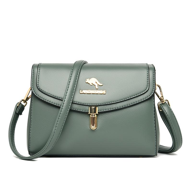 Designer Kangaroo Women's Bag 2025 New Fashionable Single Shoulder Slant Small Bag Multi Functional Middle Aged Mom Bag