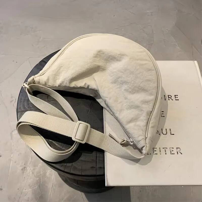 Simple Design Womens Messenger Bag Fashion Ladies Nylon Hobos Small Shoulder Bags Vintage Female Girls Purse Cloth Handbags ddmynov