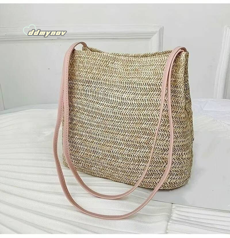 Womens Straw Woven Large Rattan Basket Bag Summer Women Messenger Crossbody Bags Girls Small Beach Handbag New ddmynov