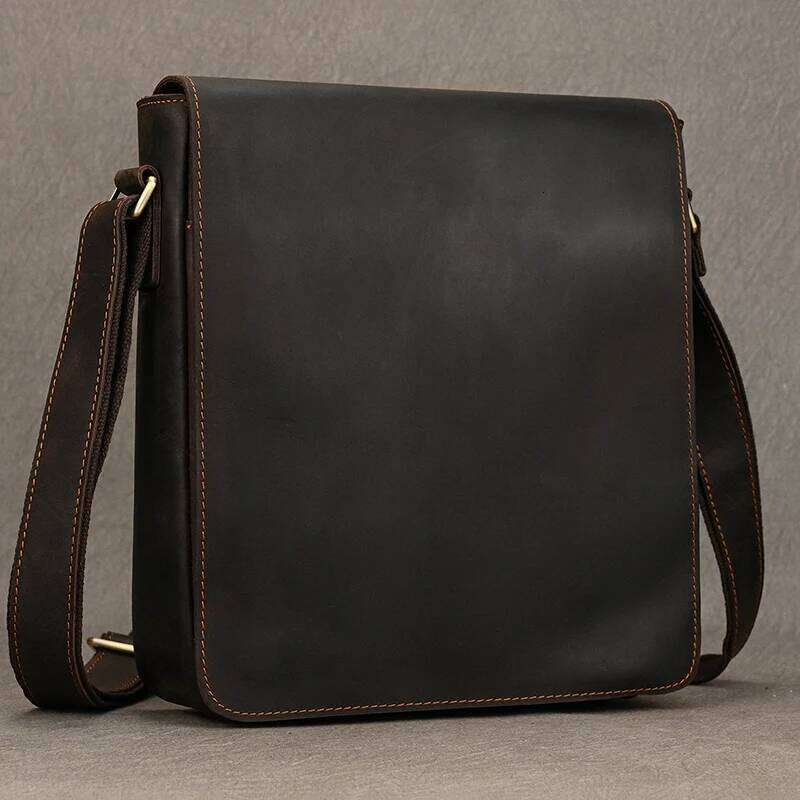 Luxury Designer High Quality Men's Shoulder Bag Genuine Leather Crossbody For Male Messenger Vintage Sling Man Bags 2024