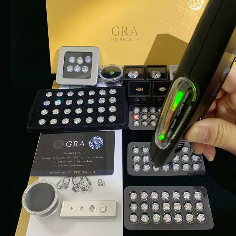 GRA Certificate 100% Pass Moissanite Diamond Tester Flawless D VVS1 Moissanite Perfect Cutting Loose Moissanite Diamond Stones
