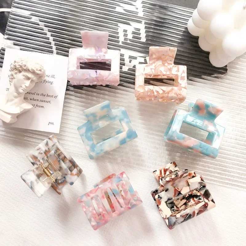 Korean Luxury Acetic Acid Fashion Simple Hair Clip Claw Clamp French Retro Hair Shark Clip Hair Accessories Y250707