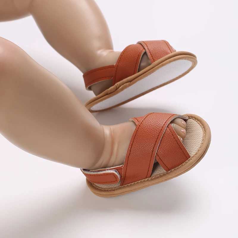 2024 Casual Cute Solid Color Open Toe Sandals for Baby Boys and Girls Breathable Lightweight Walking Shoes for Spring and Summer R250707