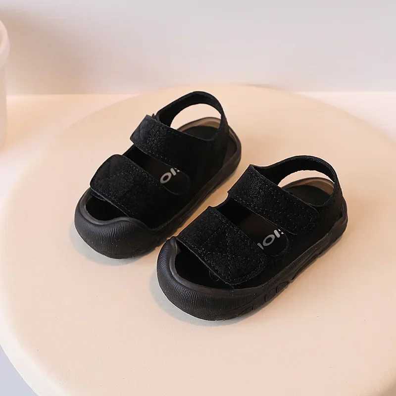 Simple Womens Baby Shoes Anti-collision Soft Bottom Sandals For Boys Ages 1-3 Learning To Walk Beach Shoes z250708CZNK
