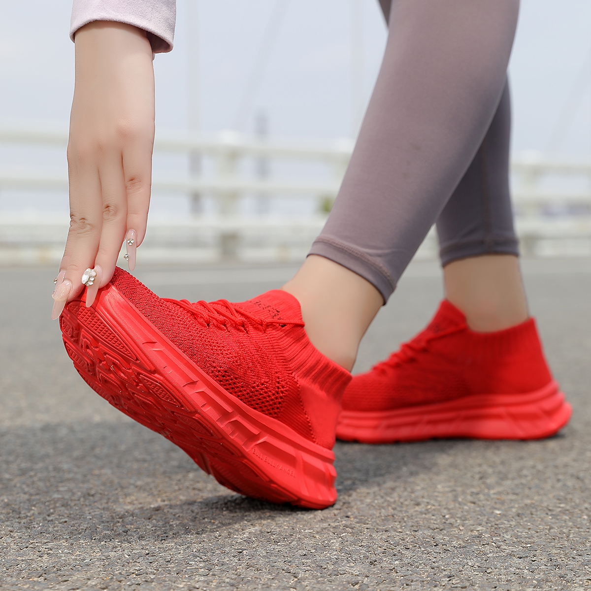 New Season Square Dance Shoes, Comfortable and Breathable Mesh Dancing Shoes for Outdoor Fitness and Shuffle Dance